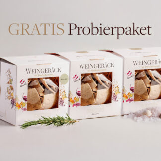 Weingebäck gratis Probierpaket